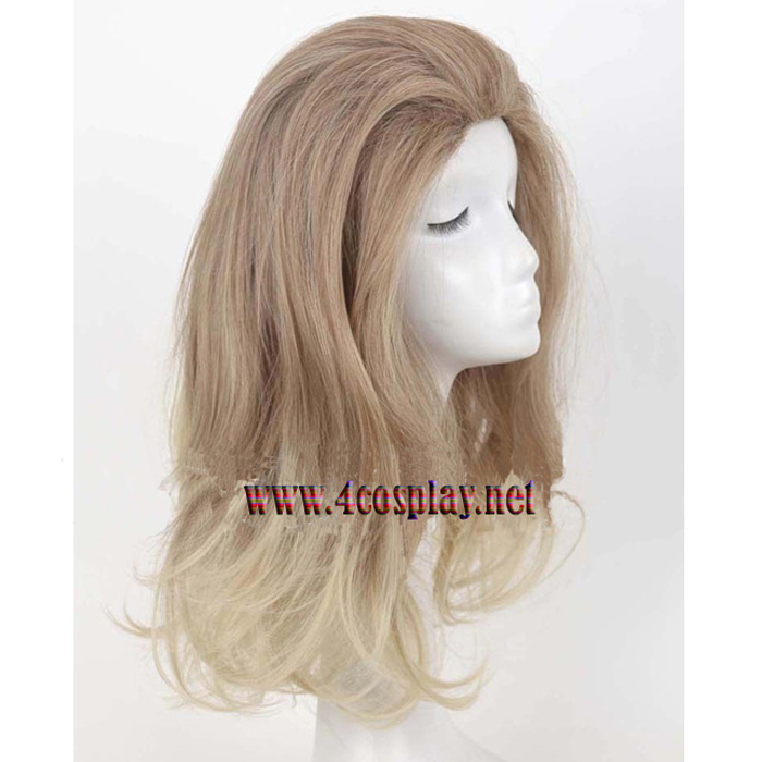 Fantastic Four Invisible Woman Sue Storm Gray Medium Long Hair Wig