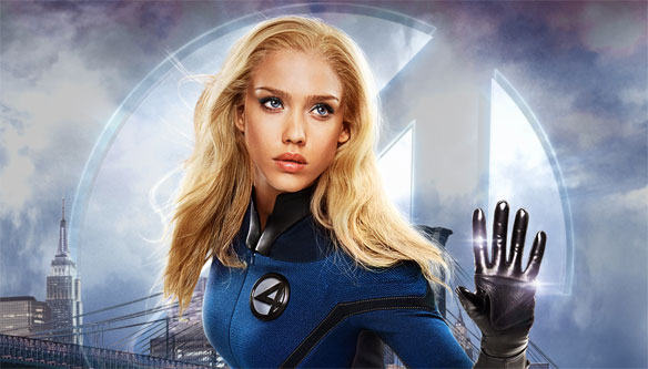 Fantastic Four Invisible Woman Sue Storm Gray Medium Long Hair Wig