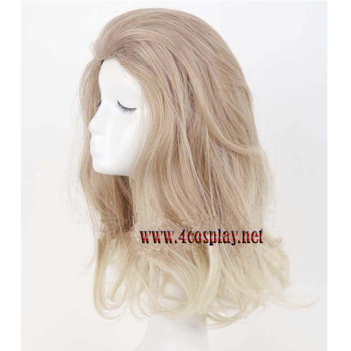 Fantastic Four Invisible Woman Sue Storm Gray Medium Long Hair Wig