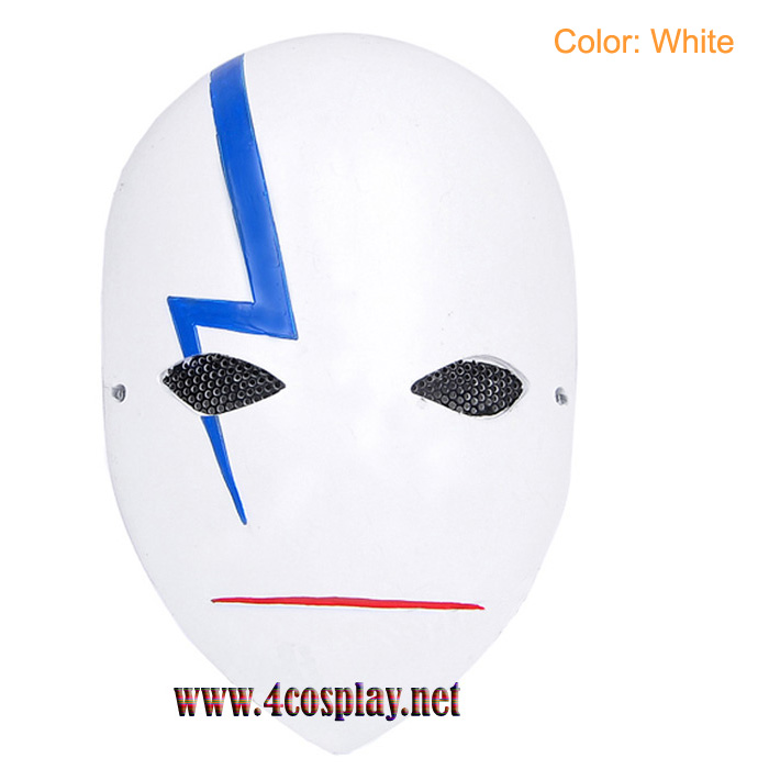 GRP Mask Anime Darker Than Black Mask BK-201 Cosplay Mask Glass Fiber Reinforced Plastics Mask