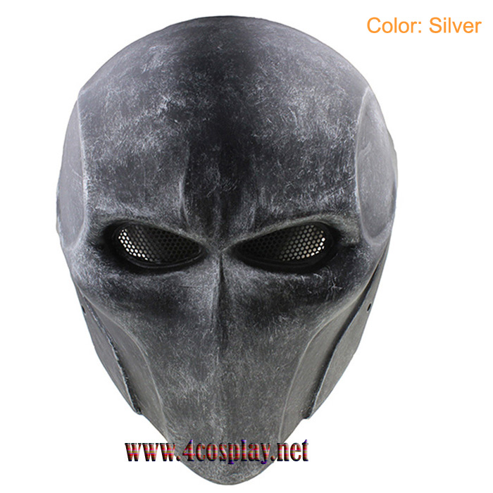 GRP Mask Anime Deathstroke Mask Deathstroke Cosplay Mask Glass Fiber Reinforced Plastics Mask
