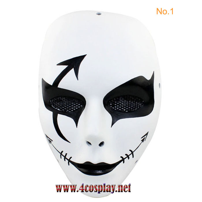 Melbourne Shuffle Dance Hand-painted Cosplay Mask