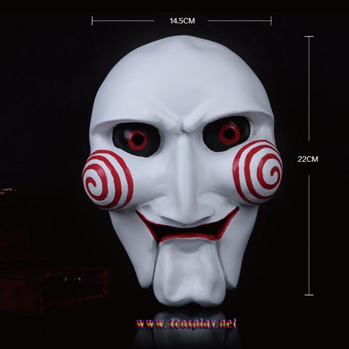 GRP Mask Movie Saw Cosplay Mask Scary Billy Horror Mask Glass Fiber Reinforced Plastics Mask