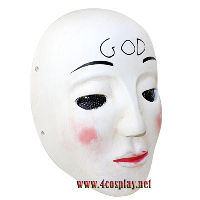 GRP Mask Movie The Purge Anarchy Mask God Mask Cross Mask Smile Mask Glass Fiber Reinforced Plastics Mask