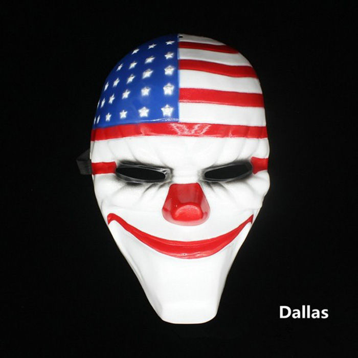 Payday 2 The Heist Dallas Chains Wolf Hoxton Cosplay Mask