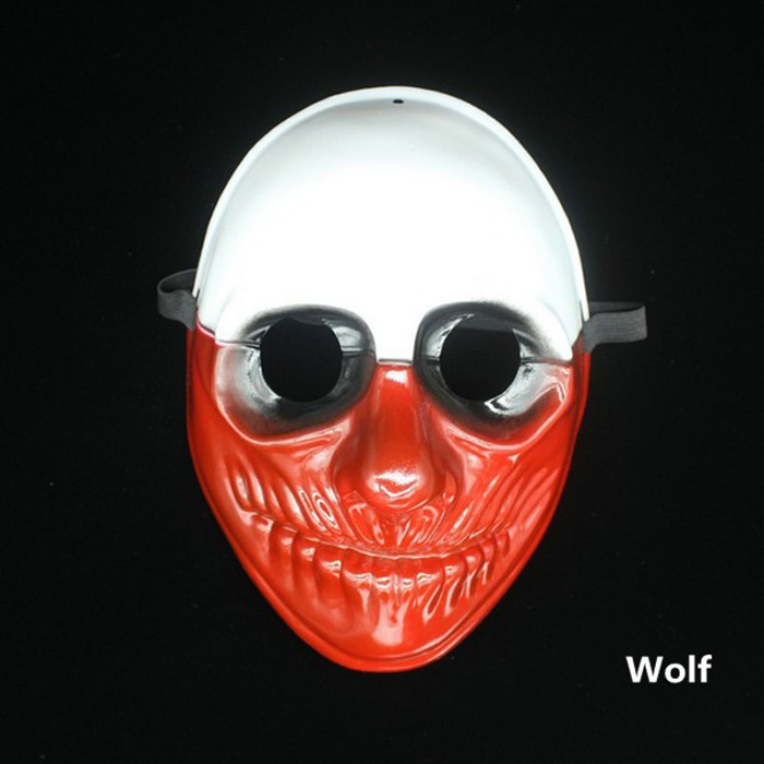 Payday 2 The Heist Dallas Chains Wolf Hoxton Cosplay Mask