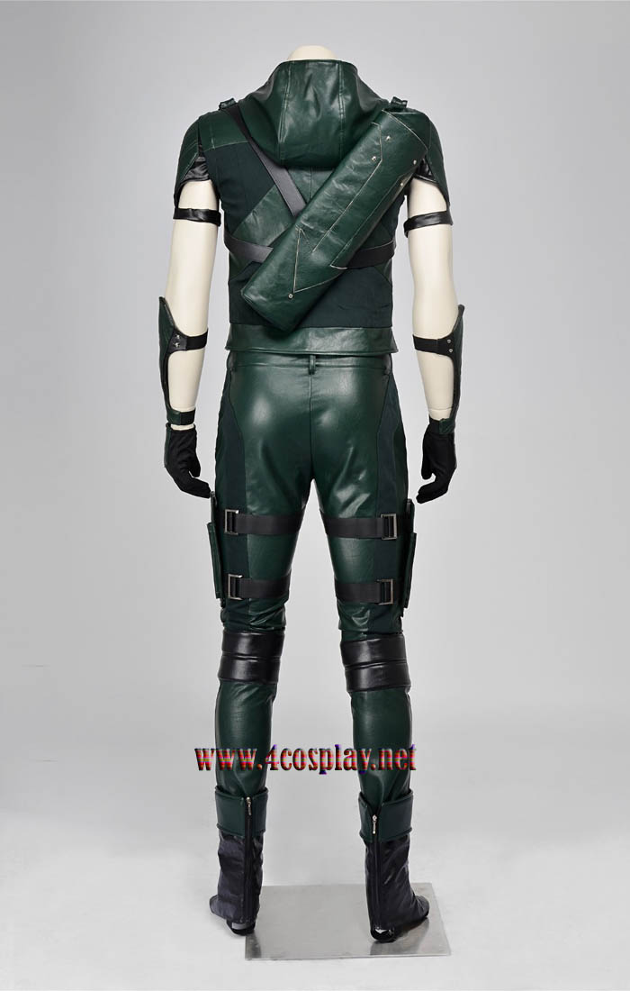Arrow Season 4 Green Arrow Oliver Queen Outfit Cosplay Costume