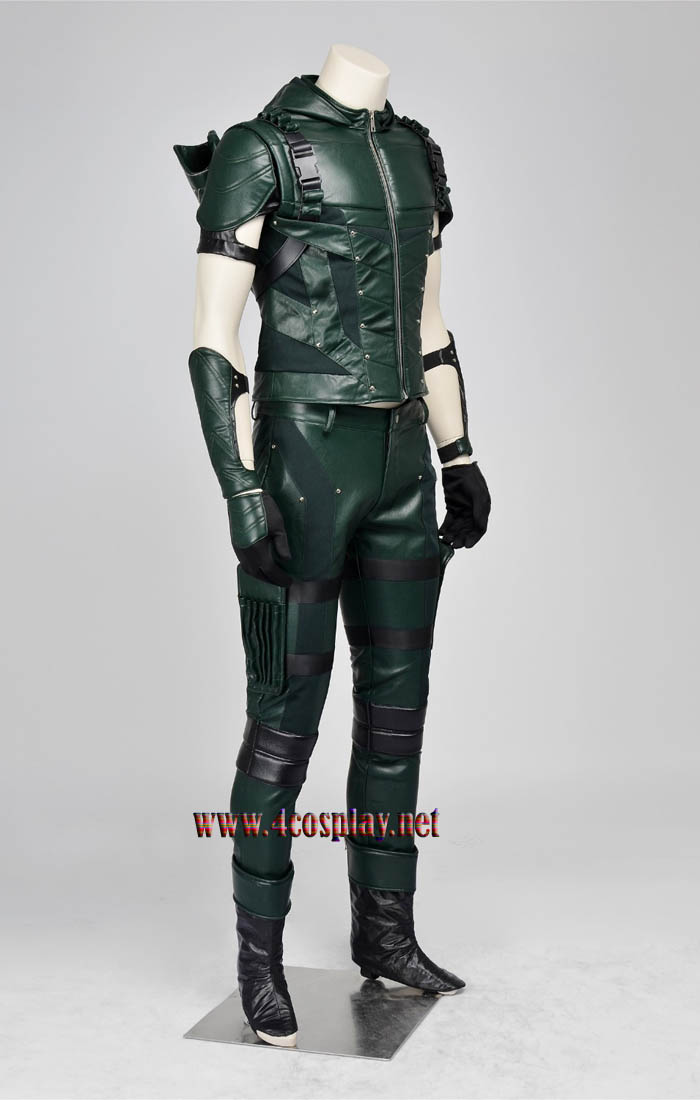 Arrow Season 4 Green Arrow Oliver Queen Outfit Cosplay Costume