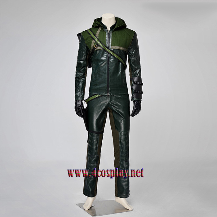 Arrow Superhero Green Arrow Oliver Queen Outfit Cosplay Costume