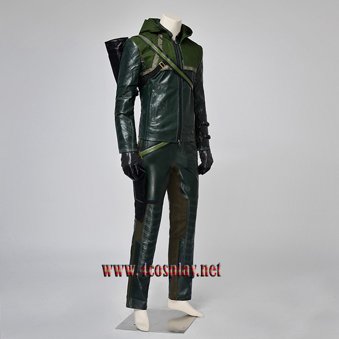 Arrow Superhero Green Arrow Oliver Queen Outfit Cosplay Costume
