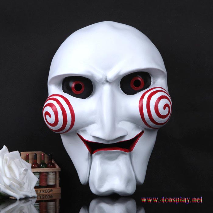 Movie Saw Billy Puppet Scary Horror Cosplay Mask