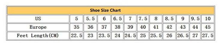 Shoe Size Chart